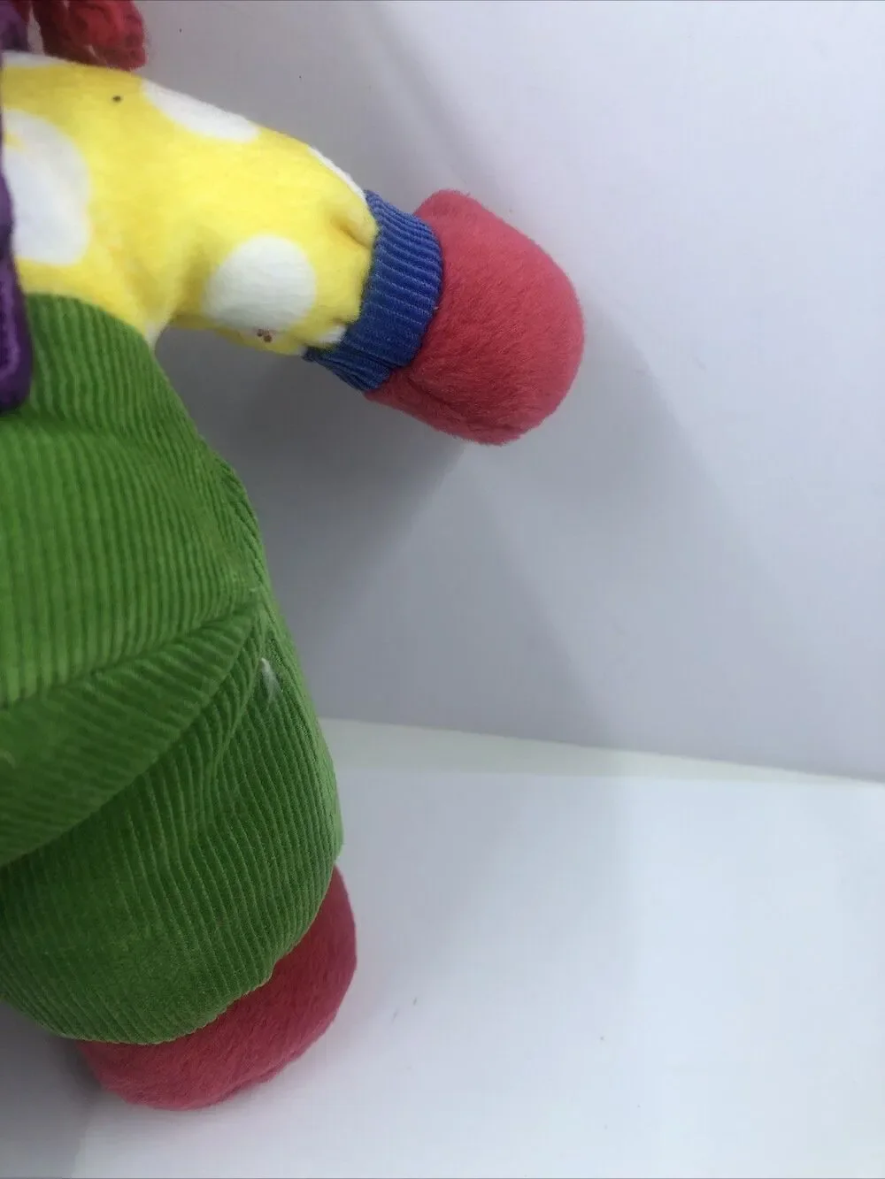 Gymboree Clown Plush 11” Inch Primary Colors Stuffed Animal Toy Gymbo 2006